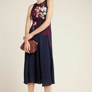 Anthropologie Tanzine Embroidered Dress